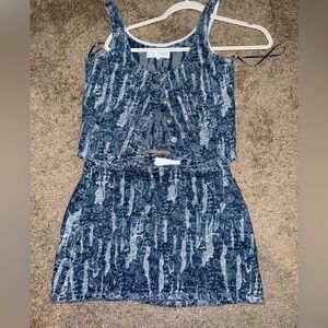 Zara Denim Blue Skirt